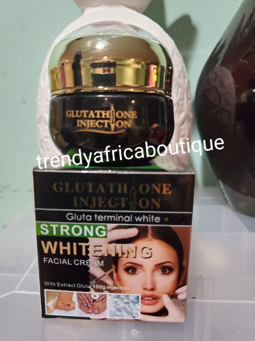 Perfect combo; 2pc GLutathion strong whitening face cream PLUS Abebi white Gluta terminal white inj. Tube cream. Very effective!