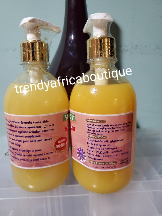 X 2 bottle Mon secret fast action Eclaircissant, whitening, brightening & glowing Anti black stains and marks shower gel 500mlx x 2