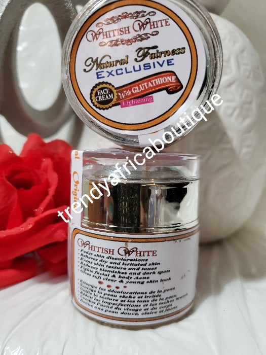 2 in 1 Whitish white natural fairness exclusive face cream with glutathion, collagen. 60g x1 oshaprapra + soap 150g