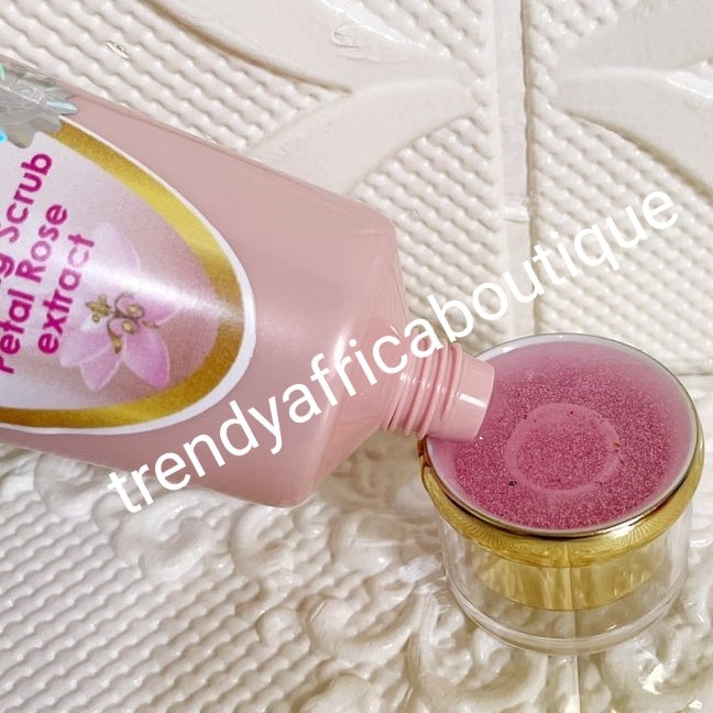 8pc Luxery set: NO LIMIT Strong whitener body lotion Plus body milk,, serum, black soap, face cream, face soap, essential oil, face scrub, body scrub.