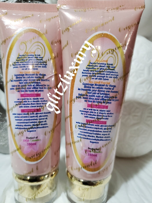 No limit facial forming scrub 3x mega blast whitening face scrub. RICHLY FORMULATED.