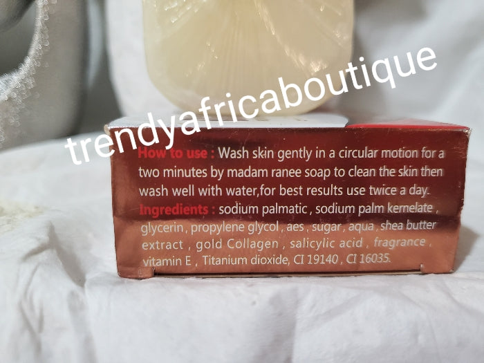 X2 bar of Madam Ranee 100% pure collagen Beauty soap. With vit. E, shea butter, glycerine & more