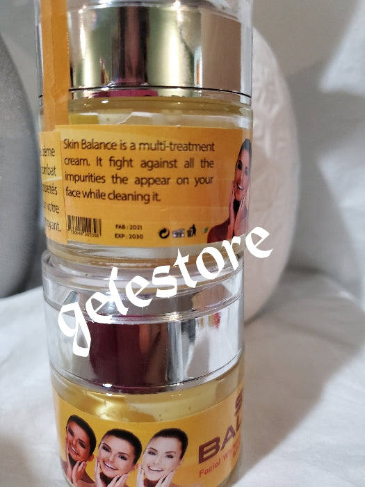 BACK IN STOCK: 30g jar x 1 SKIN BALANCE multi treatment face cream. Facial whitening & spot removal 7 days action. Clears Sun burn, acne and scars