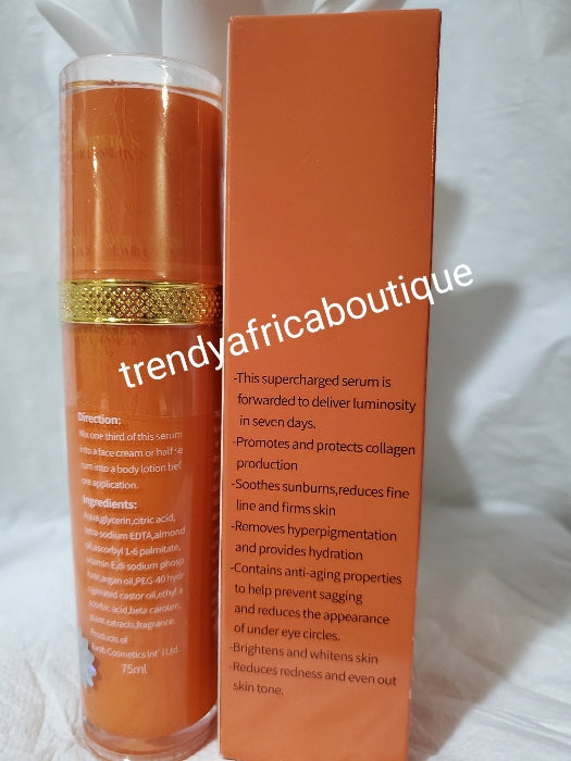 Evob multi corrective anti aging vitamin C face serum. Revive and restore facial glow. 75mlx1