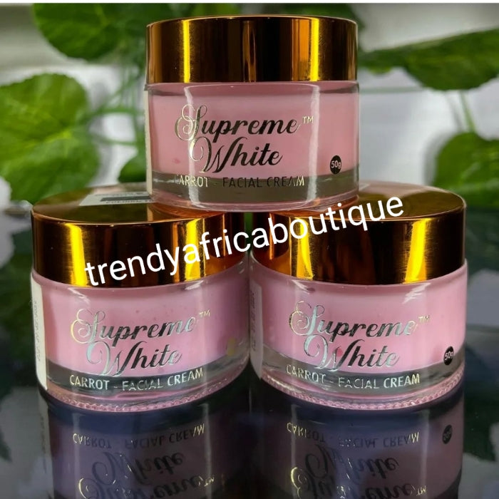 Supreme white paris with kojic & carrot active intense face cream. 50g x 1 spf 30. 💯 SATISFACTION