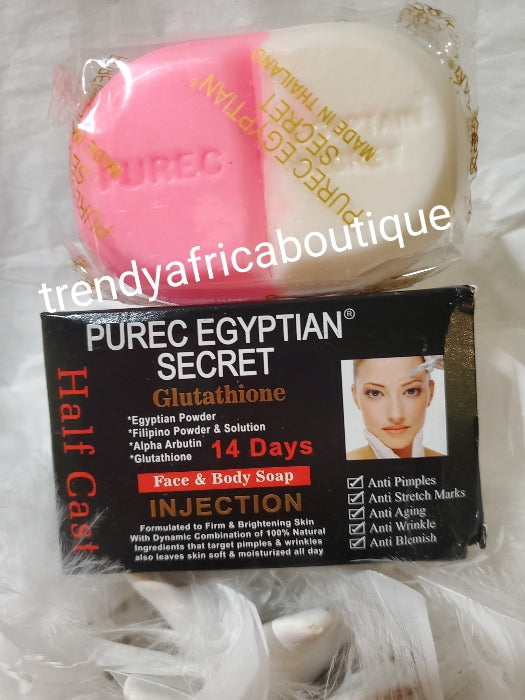 NEW ORIGINAL Purec Egyptian magic Whitening HALFCAST face & body lotion, Purec serum & soap sp