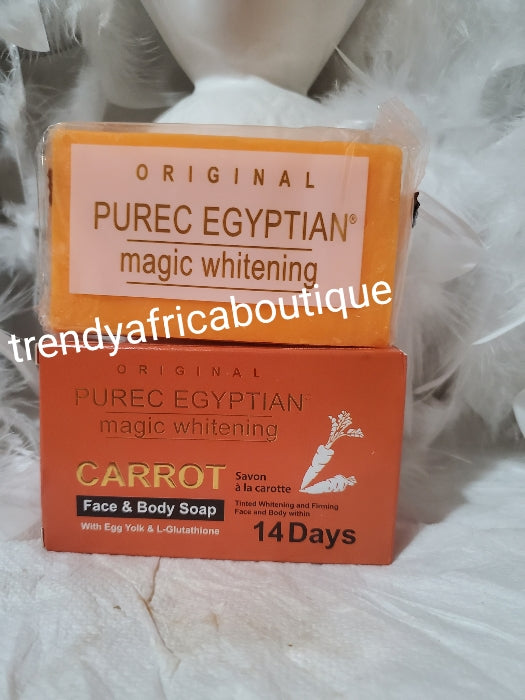 Original purec Egyptian magic whitening CARROT SOAP for face and body –  Trendy Africa Boutique