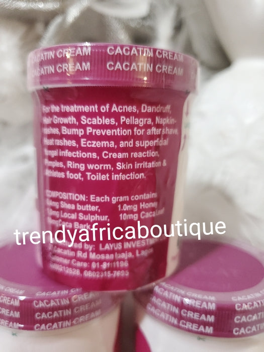 X1 jar cacatin herbal antiseptic cream skin & hair 100g jar x 1, razo bumps and more etc