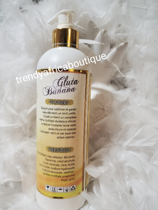 2 soap + 1 body lotion Gluta banana skin whitening body lotion and body soap. 200gx 2 bar