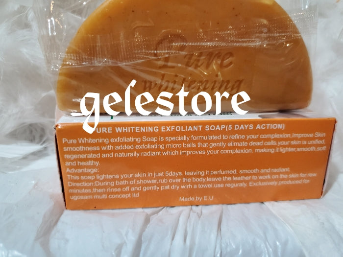 X 2 soap sale: Pure Whitening exclusive soap. Vitamin C and papaya enriched. Face & body