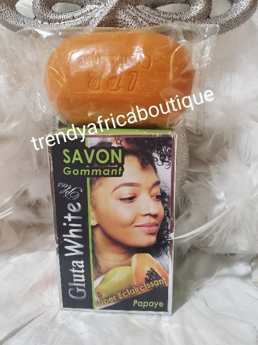 4pcs set: Gluta White lait de beauty papaya whitening set: body milk, soap, face cream xtra fort papaya snail slime serum