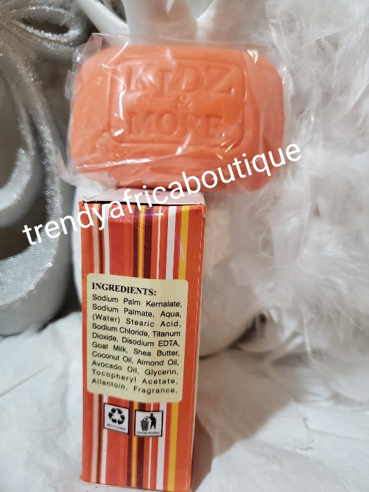 2pcs. Kids & more moisturizing, brightening and nourishing body lotion with mix fruits & vitamin C. Almond oil, coconut oil. 400mlx1 & one soap. For all skin type!!