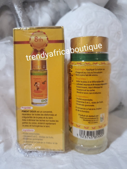 Perfect knuckles combo: 2 n 1 set: Piment doux lightening serum + exfoliating cleanser effectively clears hyperpigmentations areas like knuckles, knees etc 60ml per bottle each.