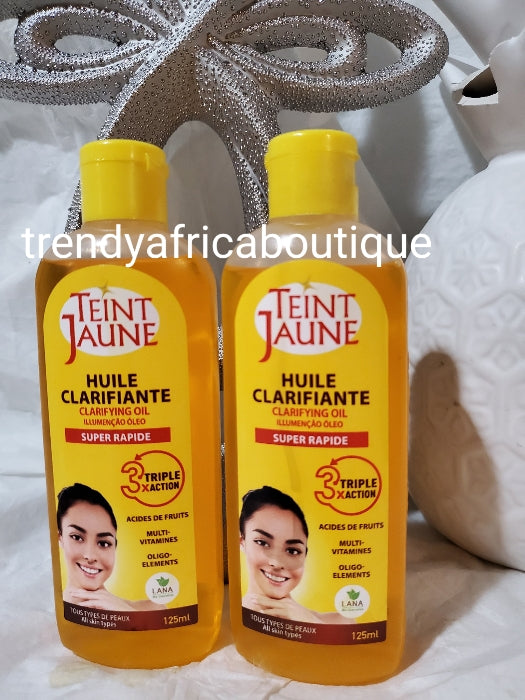 X 1 Teint Jaune clarifying serum/oil super rapid triple action 125mlx1 with vitamin & fruit acid for all skin types