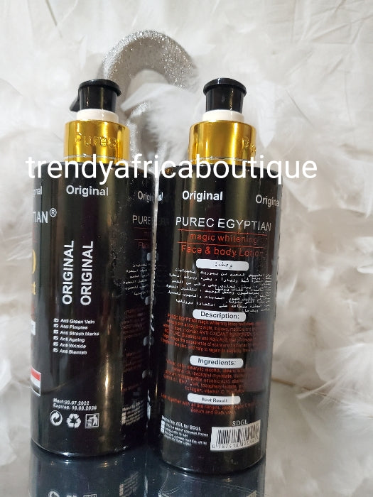 Neue originale PUREC EGYPTIAN MAGIC GOLD 3x Halfcast für aufhellende und strahlende Körperlotion SPF40.