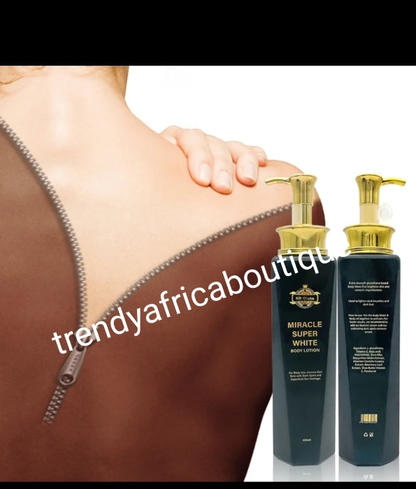 2 in 1 5D Glutathion Miracle Super White Körperlotion und Serum. Anti-Hyperpigmentierung und Sonnenbrand 500 ml x 1, Serum 100 ml. Knöchel und dunkle Füße SCHNELL entfernen