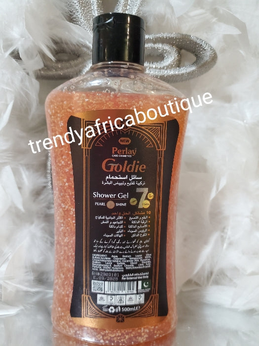 Perley goldie care costmetics shower gel. 3in1 bleaching, lightenin, whitening 500ml x 1.