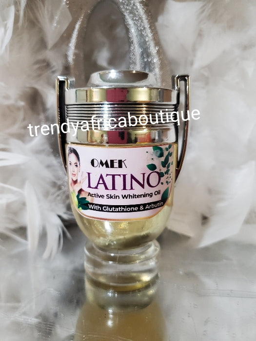 OMEK Latino Active skin whitening oil with glutathione, Arbutin, essen Trendy Africa Boutique OMEK Latino Active skin whitening oil with glutathione, Arbutin, essen Trendy Africa Boutique