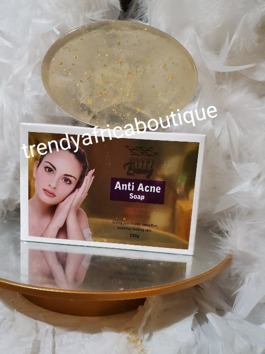 New product alert: Glitzluxury anti acne transparent face soap with salicylic acid 1%, turmeric extracts, Licorice, Tea tree oil, rosemary oil etc 200gx 1
