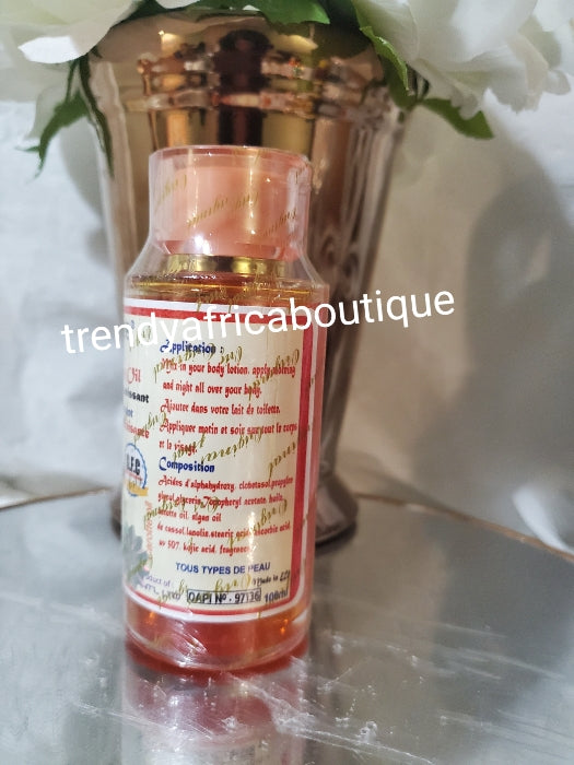 Original Golden face carrote lightening essential oil. 100% satisfaction Triple action lightening, sun protection, & vitamin E, Fades dark spot, acne, pimples. Mix into lotion or use by itself.
