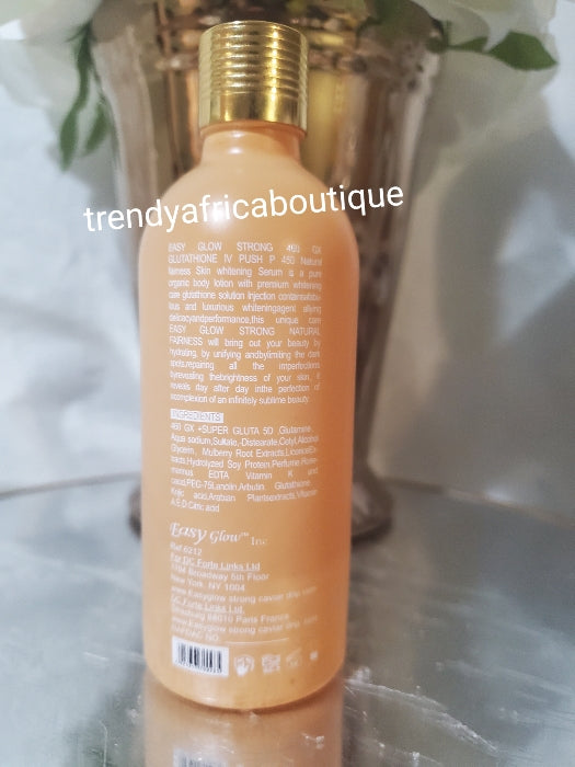 Easy Glow Super Strong Natural fairness skin whitening serum/oil. GLUTA 5D. 80ML X 1. MIX INTO BODY LOTION