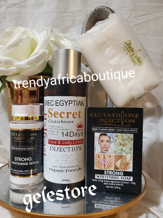Original Purec Egyptian secret Half-Cast glutathion, licorice lotion + –  Trendy Africa Boutique