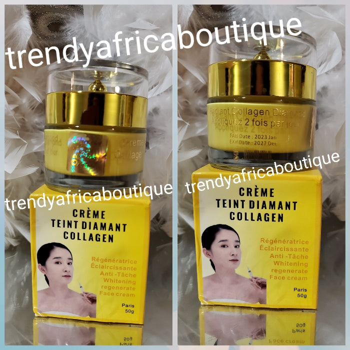 Collagen Diamond triple action Face cream. Whitening, Anti spots & firming ,50gx 1. 100% satisfaction👌