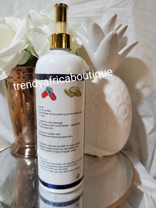 SEPI WHITE STRONG Whitening Corrector body lotion, 500ml x 1. With spf 15. Brightens dull skin, soften,unify skin tone 10 to 14 days action