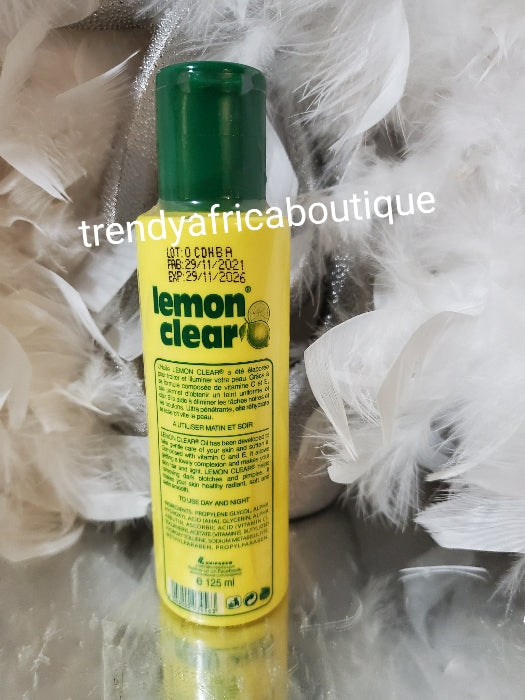 Lemon Clear clarifying beauty treatment oil. Anti. Anti spots. 125ml x 1. Enriched with vitamin C & E