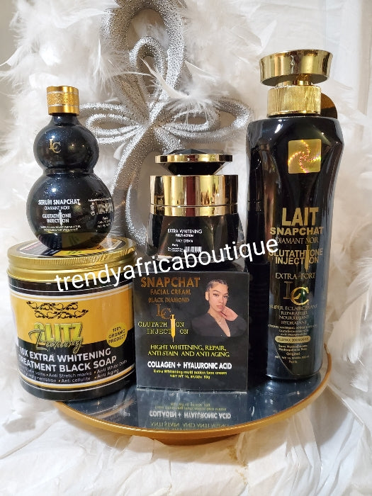 4pcs: FAST WHITENING SET: Glitzluxury 10X Extra whitening treatment Bl Trendy Africa Boutique 4pcs: FAST WHITENING SET: Glitzluxury 10X Extra whitening treatment Bl Trendy Africa Boutique