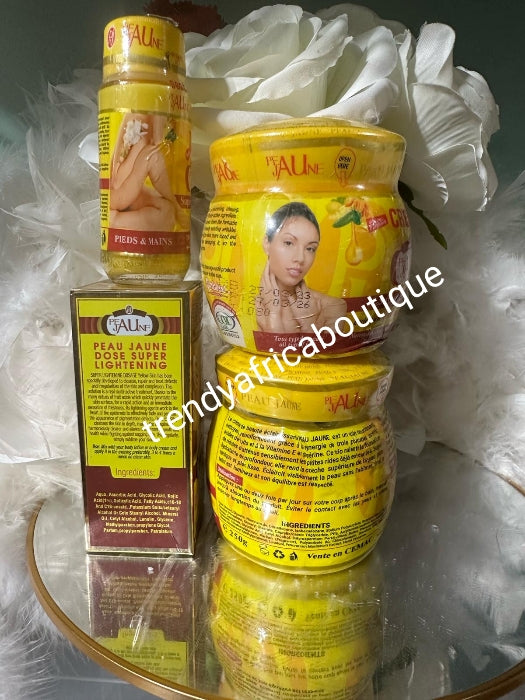 2 peau jaune cup cream 250ml x 2 plus 1 peau jaune dose serum 60ml .