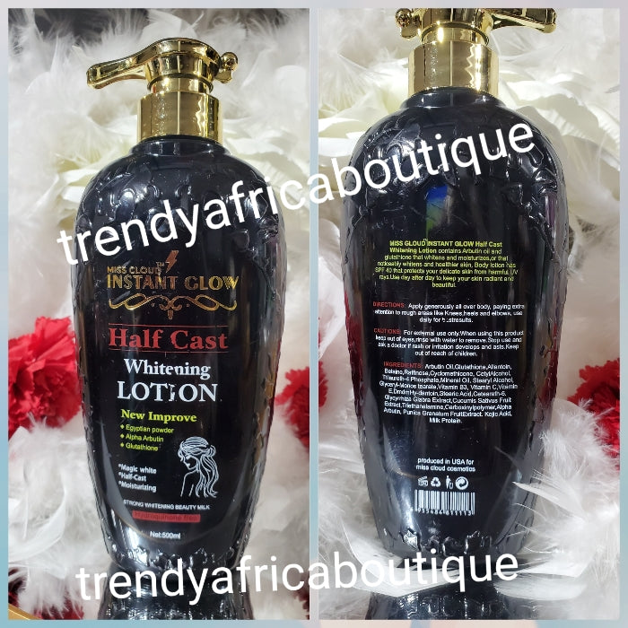 ANOTHER BANGA: MISS CLOUD INSTANT GLOW HALF CAST Whitening Body Lotion 500ml x 1. NEW IMPROVED with egyptian powder, glutathione & albutin 👌magic white