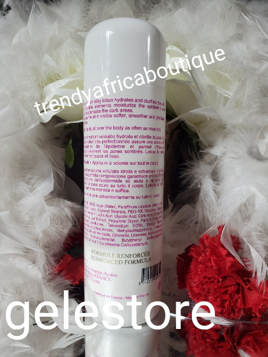 Another BANGA!! FC75 Paris 🔥👌👌👌 Strong WHITENING FRENCH formular smooth, silky, hydrating. CLEAN KNUCKLES, NO STRETCH MARKS! 500ml x 1 HYDROQUINOUN FREE. Top class WHITENING FRENCH body LOTION
