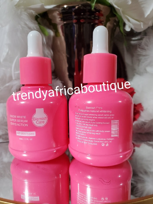 NEW BANGA!!! Blemish care Snow white super whitening serum 3 days action 50mlx 1 💯 satisfaction Philippines natural whitening