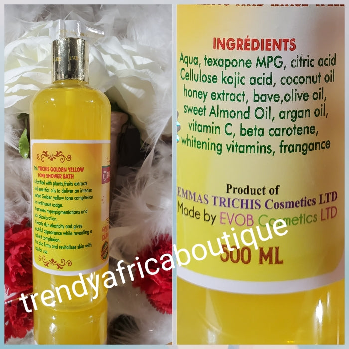 ANOTHER BANGA!!! EVOB TRICHIS Golden Yellow Tone shower gel with Beta carotene and Vitamin C, whitening vitamins 500ml x 1