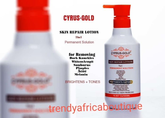New Banga: Cyprus-gold skin Repair body lotion. Permanent solution 7 in 1 action Anti sun burn, Acne, whiten armpits and more. 500mlx 1
