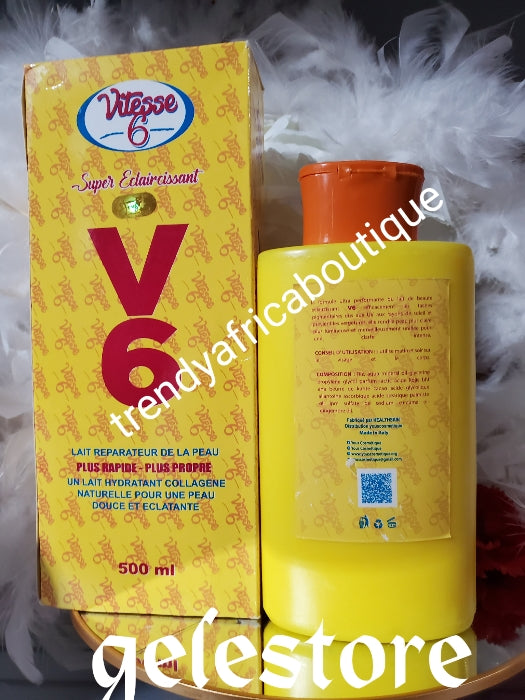 New products alert: Vitesse -6 (V6) super whitening & skin Repair body lotion. 💯 Natural. Super rapid 500ml x 1💯👌