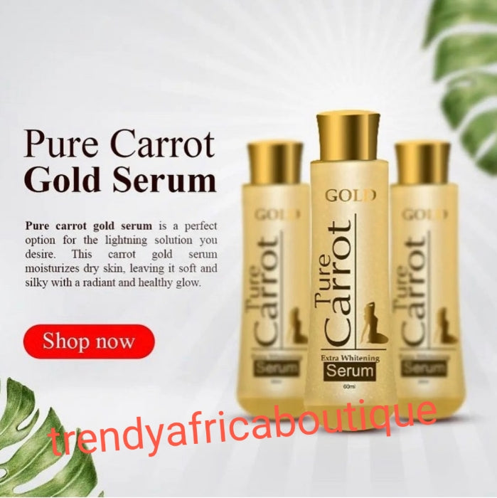 Pure carrot lotion, deals serum, and soap 3 in 1