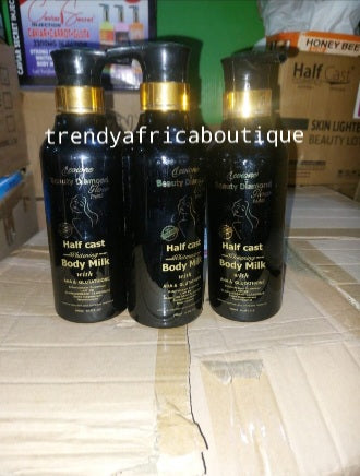 2pcs. BANGA: Levione Beauty diamond glow paris half cast whitening body milk with AHA & GLUTATHION. CLASSIC BLEACHER 500ML. & FACE CREAM spf45