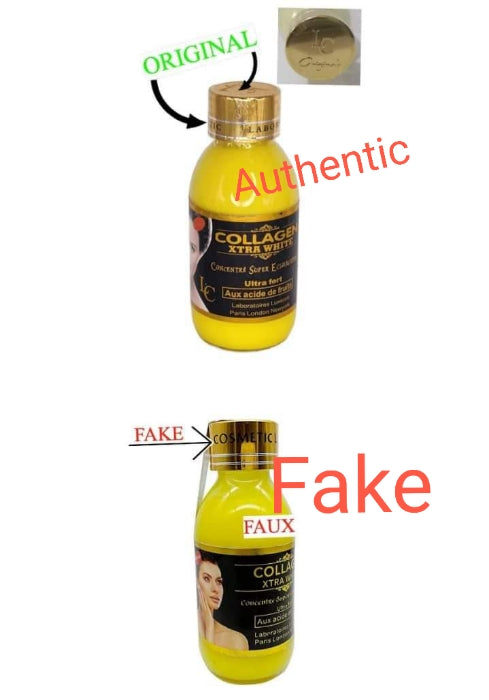 X 1 bottle. AUTHENTIC Collagen XTRA white concentre. SUPER LIGHTENING serum with 💯 collagen 100ml x 1. Beware of the fake version
