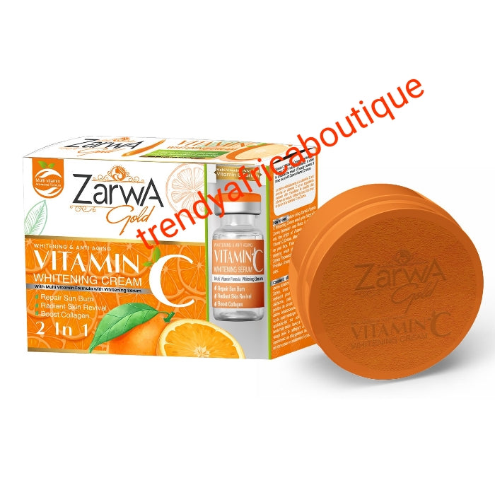 Another Bangar!!! Zarwa gold 2 in 1 Vitamin C whitening & anti-aging face cream plus serum. Anti sun burn, boost collagen, & radiant skin 👌👌👌