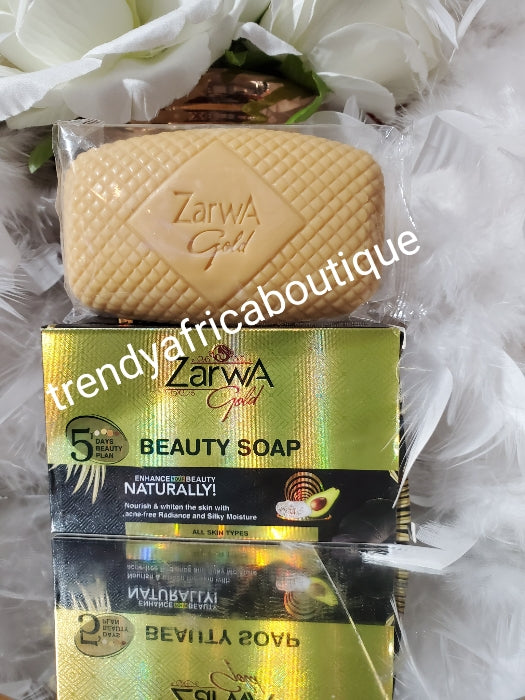 Another Bangar!!! Zarwa Gold 5 days plan whitening beauty Soap. Anti acne and blemishes x 1 bar soap sale