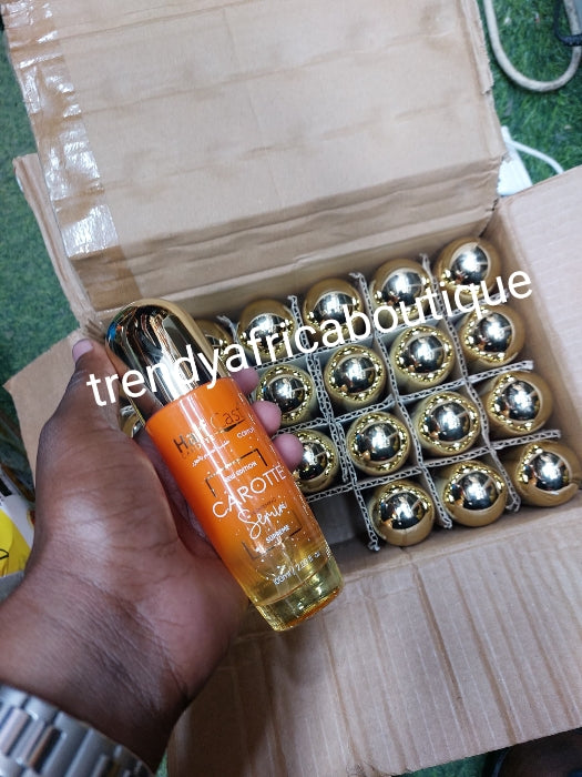 Another banga! Half cast carotte supreme serum. NEW EDITION 100ml x 1 bottle sale. Formulated with concentrated carrot oil. Anti dark spot & super skin lightening & glowing