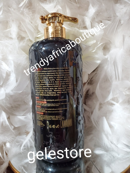 Another Bangar shower gel, Bella white gluta glow skin exfoliating whitening shower gel with egyptian milk & pomegranate 1000ml x 1