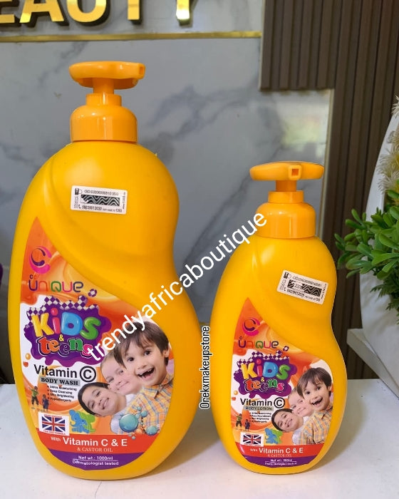 2pcs. Another Bangar kids/ teens lotion & shower gel: Unique kids & teens Vit. C , E brightening, deep moisturizing body lotion 500ml & shower gel 1000ml
