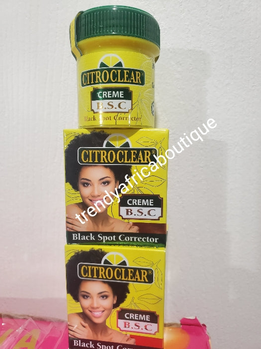 ANOTHER BANGA!!! 2 jar sale: Citro Clear black spot corrector cream with lemon extracts ( B.S.C) dark spots FAST ACTION MAXI EFFEC. Dark Knuckles, knees, elbows, feet 30ml x 2