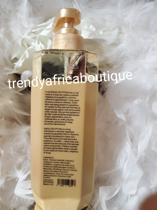 Magic Egyptian Luxery Hautaufhellung/Behandlung, Körperlotion, Anti-Flecken, 500 ml. Formuliert. Mit Pflanzenextrakten & Glutathion. Sichtbare Unterschiede in 7 Tagen.