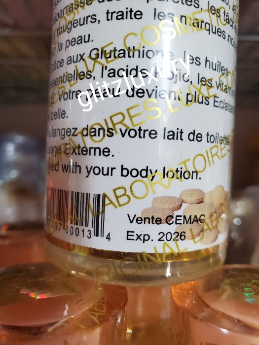 3 n 1 Original Glutathione comprime super fort whitening set: body lotion 500ml, face cream 30g, & glutathion comprime concentre serum combo. Formulated with glutathion tablet, alpha arbutin, Vitamin C to give you that natural whitening glow