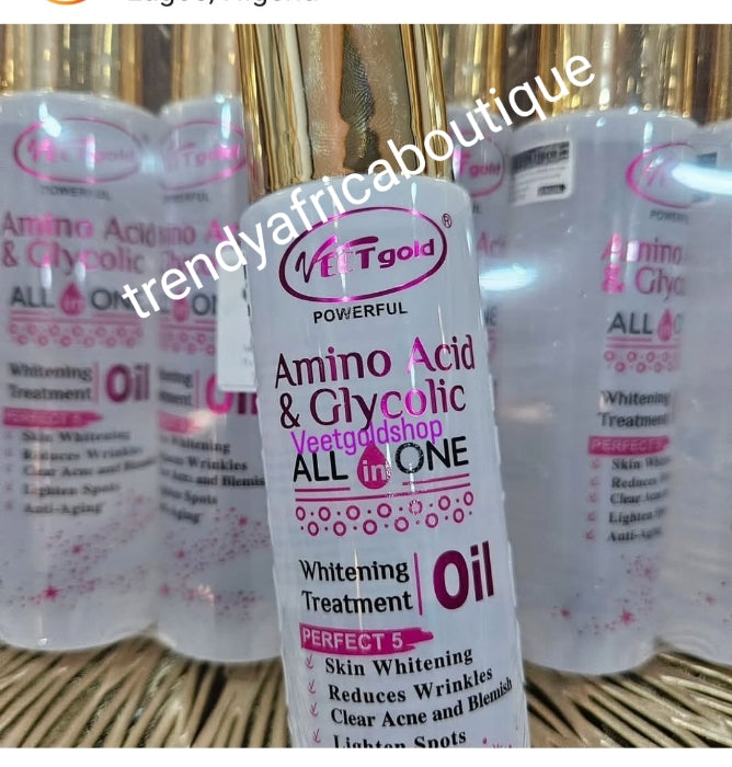 New alert: 1 bottle sale: Veetgold Amino acid & Glycolic ALL IN ONE whitening treatment oil. Anti aging, anti acne/ redness 150ml x 1