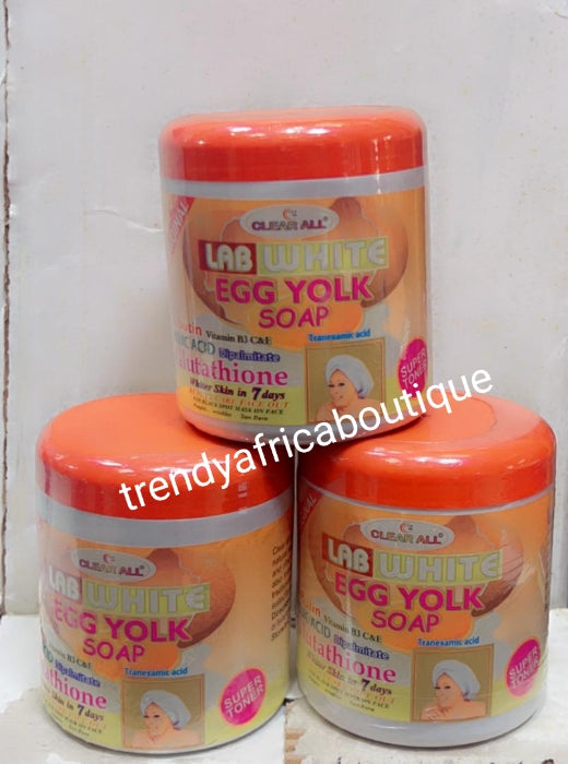 Another Banga: Authentic Clear ALL Lab White egg yolk soap. Whiten skin 7, remove black spots. Super toner. 550g x 1